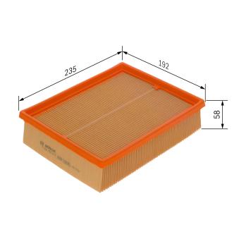 Filtre à air BOSCH OEM 281133K010