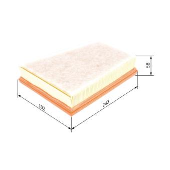 Filtre à air BOSCH F 026 400 250 pour HYUNDAI I40 111 CDI - 110cv