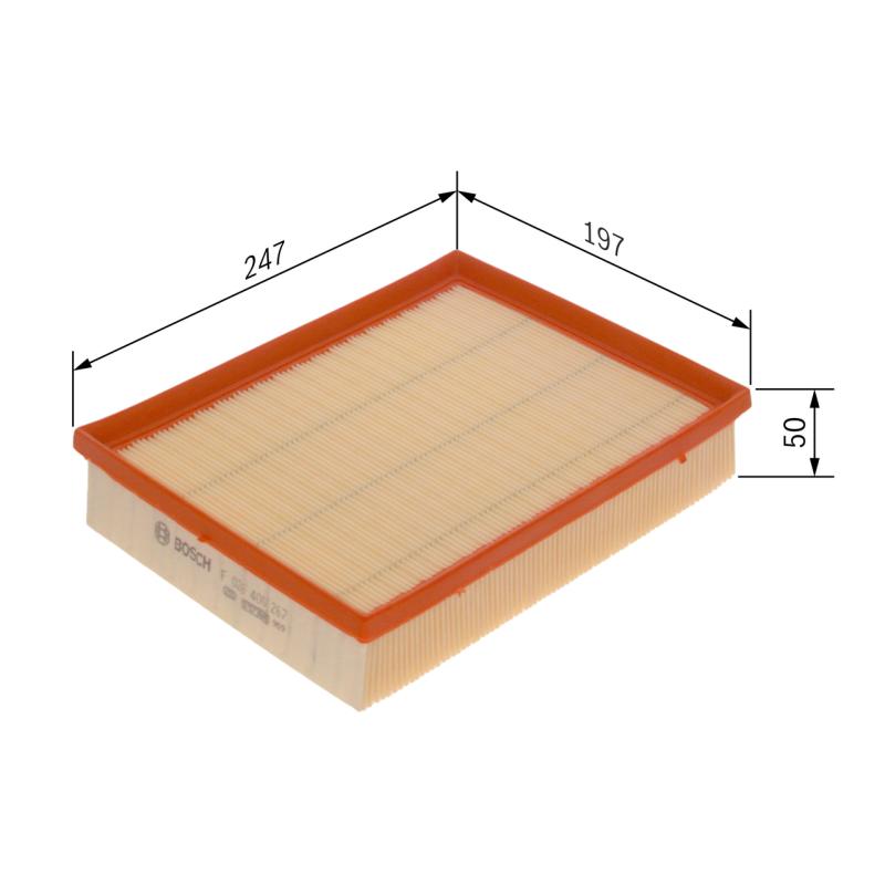 Filtre à air BOSCH F 026 400 267 - Visuel 1