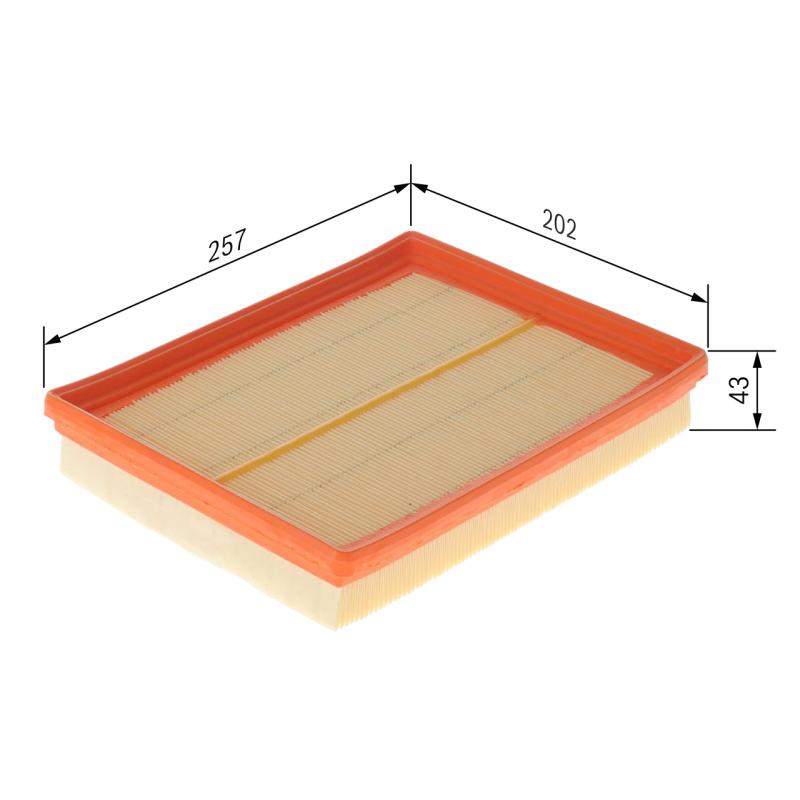 Filtre à air BOSCH F 026 400 301 - Visuel 1