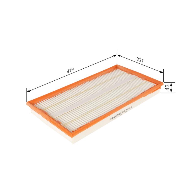 Filtre à air BOSCH F 026 400 312 - Visuel 1
