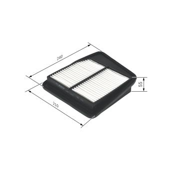 Filtre à air BOSCH F 026 400 357 pour HONDA ACCORD 2.4 - 201cv