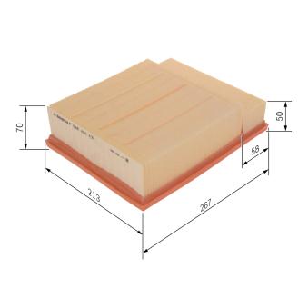 Filtre à air BOSCH [F 026 400 437]