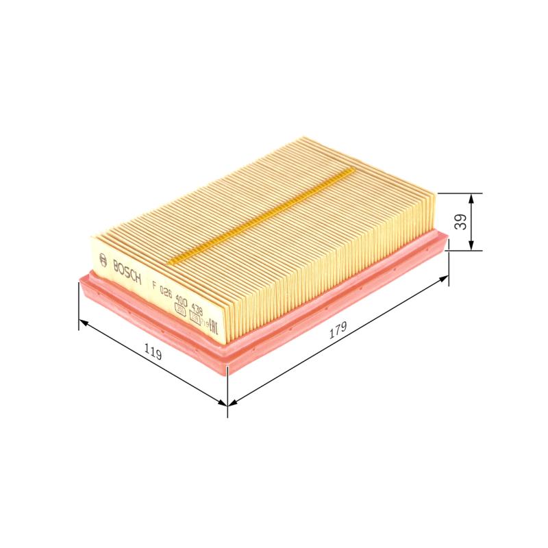Filtre à air BOSCH F 026 400 438 - Visuel 1