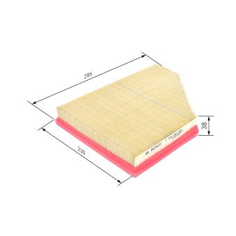 Filtre à air BOSCH F 026 400 484 pour BMW X5 4.8i - 355cv