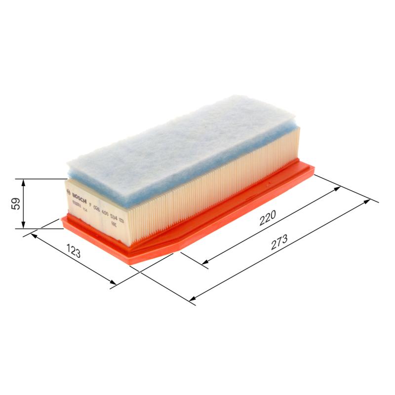 Filtre à air BOSCH F 026 400 534 - Visuel 1