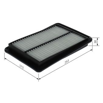 Filtre à air BOSCH F 026 400 582 pour NISSAN X-TRAIL 1.6 dCi ALL MODE 4x4-i - 130cv