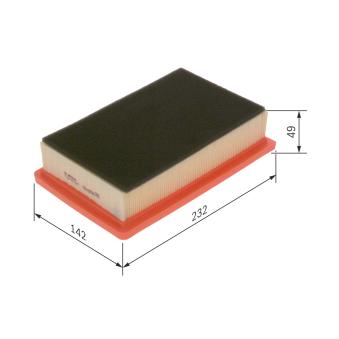 Filtre à air BOSCH OEM 51885139