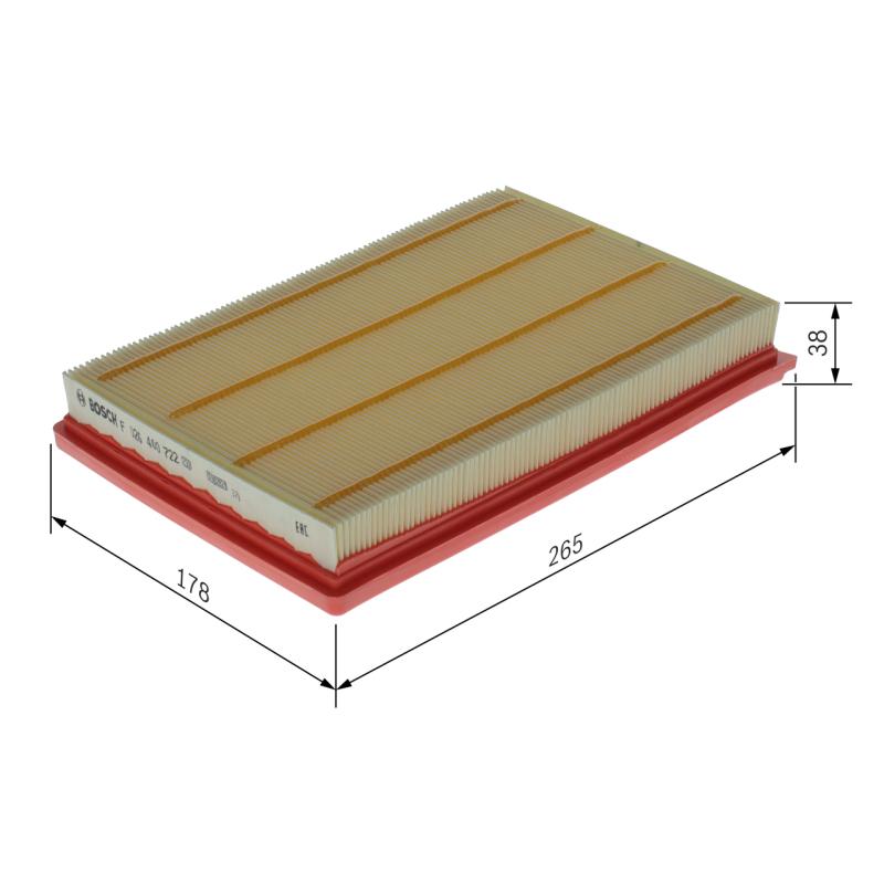 Filtre à air BOSCH F 026 400 722 - Visuel 1