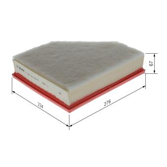 Filtre à air BOSCH F 026 400 753 pour BMW Série 4 420 d Mild-Hybrid - 163cv