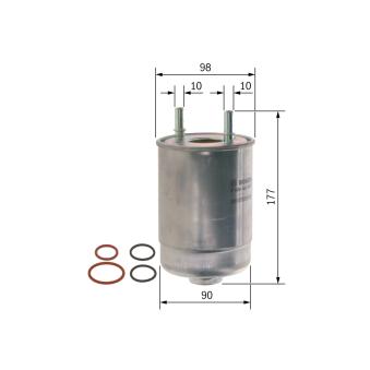 Filtre à carburant BOSCH OEM 164006435R