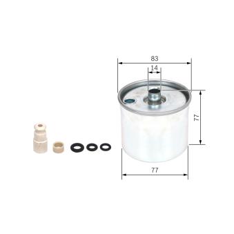 Filtre à carburant BOSCH OEM WFL100160