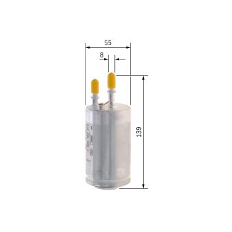 Filtre à carburant BOSCH OEM 31355412