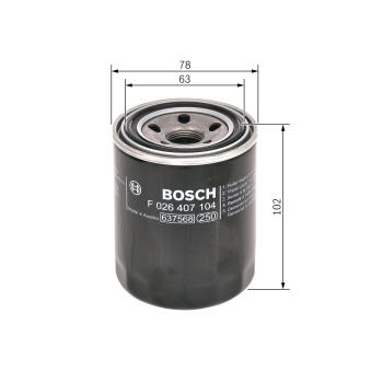 Filtre à huile BOSCH F 026 407 104