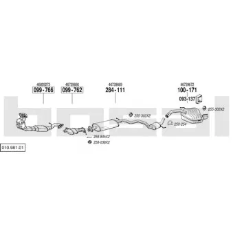 Echappement BOSAL 010.981.01