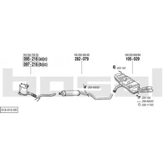 Echappement BOSAL 012.012.00