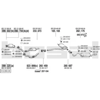 Echappement BOSAL 012.950.05