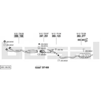 BOSAL 020.106.55 - Echappement