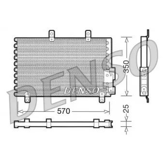 Condenseur, climatisation DENSO DCN01001