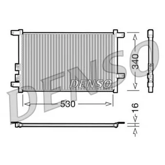 Condenseur, climatisation DENSO DCN01011
