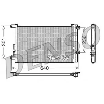 Condenseur, climatisation DENSO DCN01016