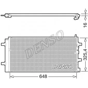 Condenseur, climatisation DENSO DCN02002 pour AUDI A6 2.5 TDI - 163cv