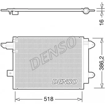 Condenseur, climatisation DENSO DCN02005 pour AUDI A4 3.0 quattro - 220cv