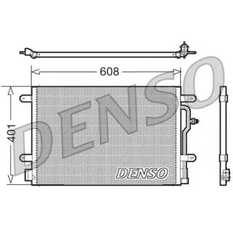 Condenseur, climatisation DENSO DCN02011 pour AUDI A4 1.9 TDI - 101cv