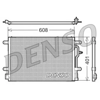 Condenseur, climatisation DENSO DCN02012 pour AUDI A4 1.8 T quattro - 163cv