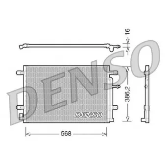 Condenseur, climatisation DENSO DCN02018 pour AUDI A4 2.0 TFSI - 170cv