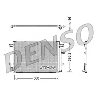 Condenseur, climatisation DENSO DCN02019 pour AUDI A4 2.0 TFSI quattro - 211cv