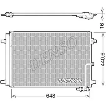 Condenseur, climatisation DENSO DCN02046