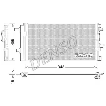 Condenseur, climatisation DENSO DCN02023 pour AUDI A4 RS4 quattro - 450cv