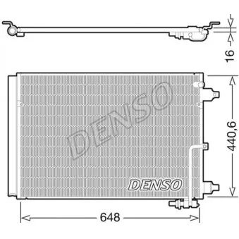 DENSO DCN02025 - Condenseur, climatisation