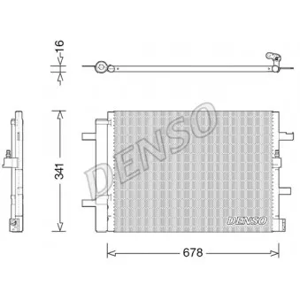 Condenseur, climatisation DENSO DCN02026 pour AUDI A6 2.0 TFSI - 180cv