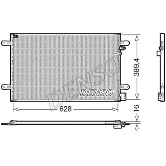 Condenseur, climatisation DENSO DCN02037 pour AUDI A6 2.7 TDI - 163cv