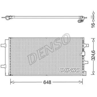 Condenseur, climatisation DENSO DCN02044 pour AUDI A4 2.0 TFSI quattro - 211cv