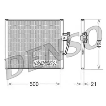 Condenseur, climatisation DENSO DCN05005