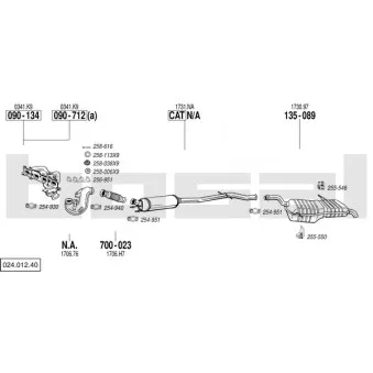 Echappement BOSAL 024.012.40
