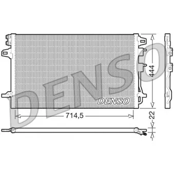 Condenseur, climatisation DENSO OEM 4677509AA