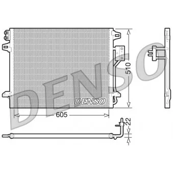 DENSO DCN06006 - Condenseur, climatisation