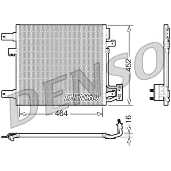 Condenseur, climatisation DENSO OEM 55056631aa