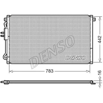 Condenseur, climatisation DENSO OEM 5072262AA