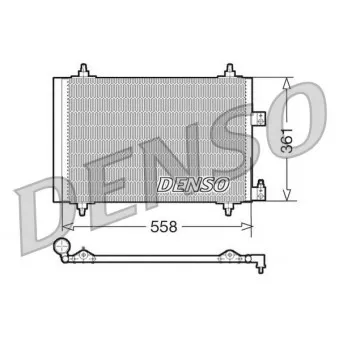 Condenseur, climatisation DENSO DCN07005 pour PEUGEOT 307 1.4 16V - 88cv