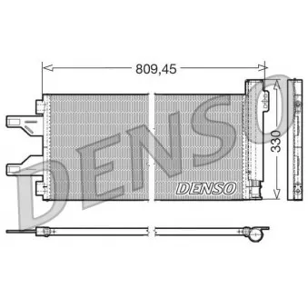 Condenseur, climatisation DENSO DCN07050
