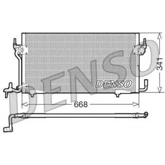 Condenseur, climatisation DENSO DCN07060 pour PEUGEOT PARTNER 1.8 D - 58cv