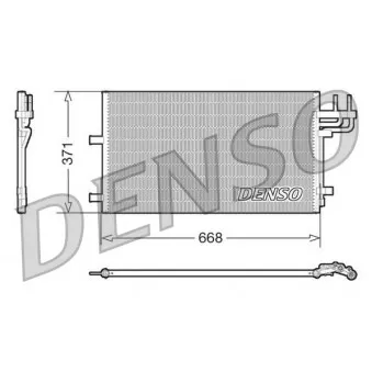 Condenseur, climatisation DENSO DCN10007 pour FORD FOCUS 1.6 TDCi - 90cv