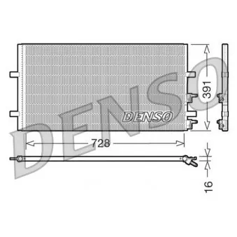 Condenseur, climatisation DENSO DCN10017 pour FORD TRANSIT 2.2 TDCi - 85cv