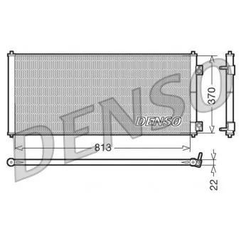 Condenseur, climatisation DENSO DCN10018 pour FORD TRANSIT 2.0 DI - 100cv