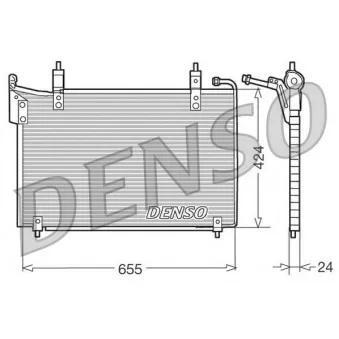 DENSO DCN11005 - Condenseur, climatisation
